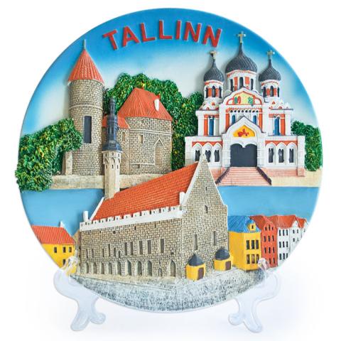 Reljeefne taldrik Tallinn - 15 cm