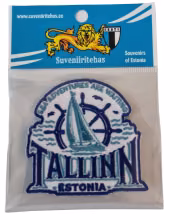Embleem rooliratta ja laevaga
