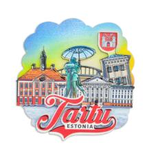 Kahekihiline puidust magnet - Tartu