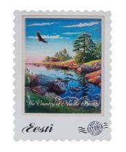 Magnet postmark Eesti loodus