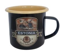 Plekist kruus Veskiga - must