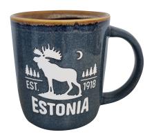 Kruus Estonia põdraga - sinine