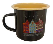 Plekist kruus Tallinna majad - must